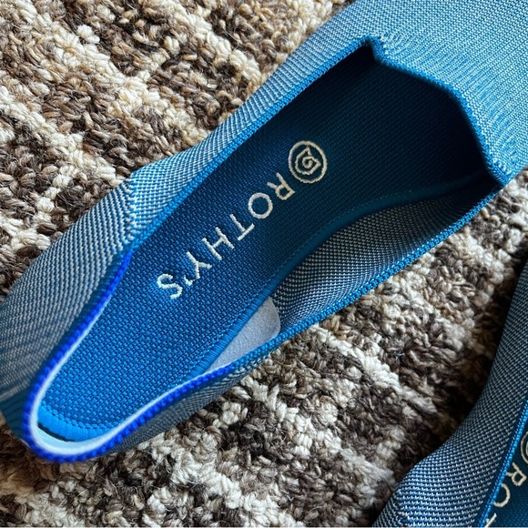 NWOB Rothy's Women's Loafers Indigo Cloud Blue - Picture 5 of 13